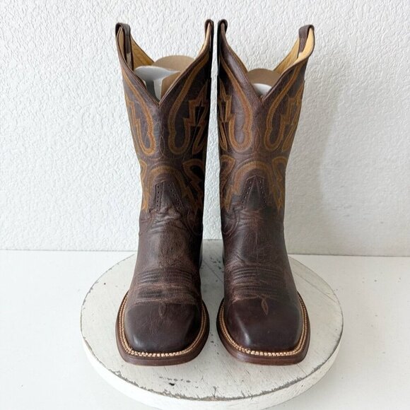 NEW Rod Patrick Mens Cowboy Boots Size 8.5D Perro Loco Brown Western Square Toe - Picture 3 of 13